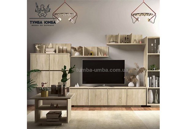 фото недорогая модульная стенка в гостиную МГ-5 ДСП Компанит дешево от производителя с доставкой по всей Украине в интернет-магазине TUMBA-UMBA™