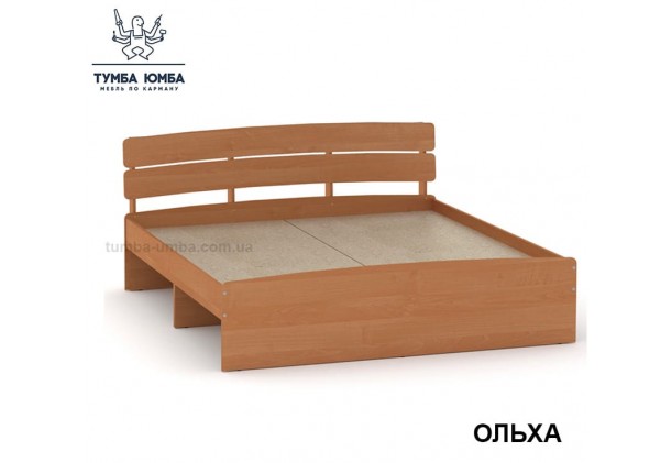 фото стандартная кровать Модерн-140 см Компанит в спальню, на дачу или для общежития в цвете ольха дешево от производителя с доставкой по всей Украине