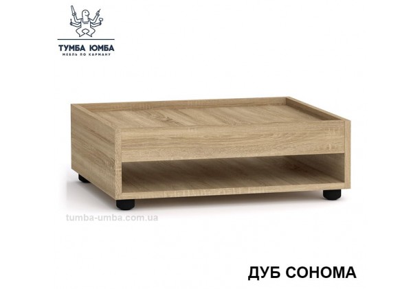 фото недорогой современный журнальный стол-2 МГ-6 Компанит цвет дуб сонома в интернет-магазине мебели эконом-класса TUMBA-UMBA™