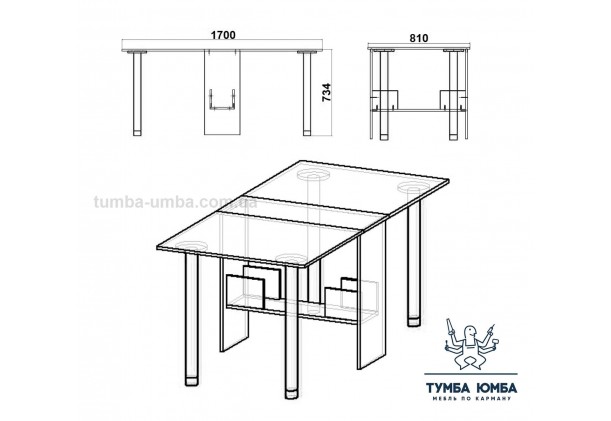 Стол тумба раскладной размеры