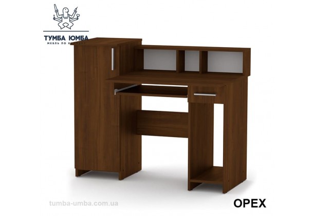 Фото готовый прямой стандартный стол Пипи-2 в офис или домой для ноутбука или ПК в цвете Орех Экко дешево от производителя с доставкой по всей Украине