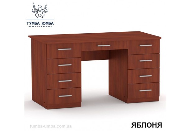 Фото готовый прямой стандартный стол Учитель-3 в офис, для ребенка, для дома или для учителя в цвете яблоня дешево от производителя с доставкой по всей Украине